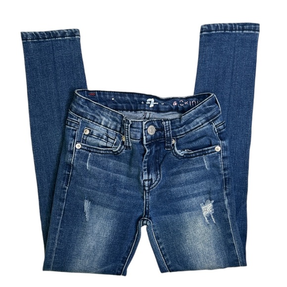 Kids 7 For All Mankind Skinny Jeans - Picture 1 of 13